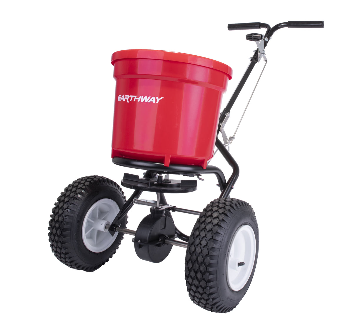 EarthWay 2150 50lb Red Commercial Broadcast Lawn Fertilizer Spreader