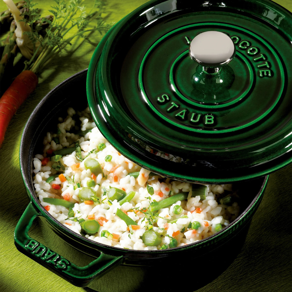 Staub Cast Iron 4-qt Round Cocotte - Matte Black