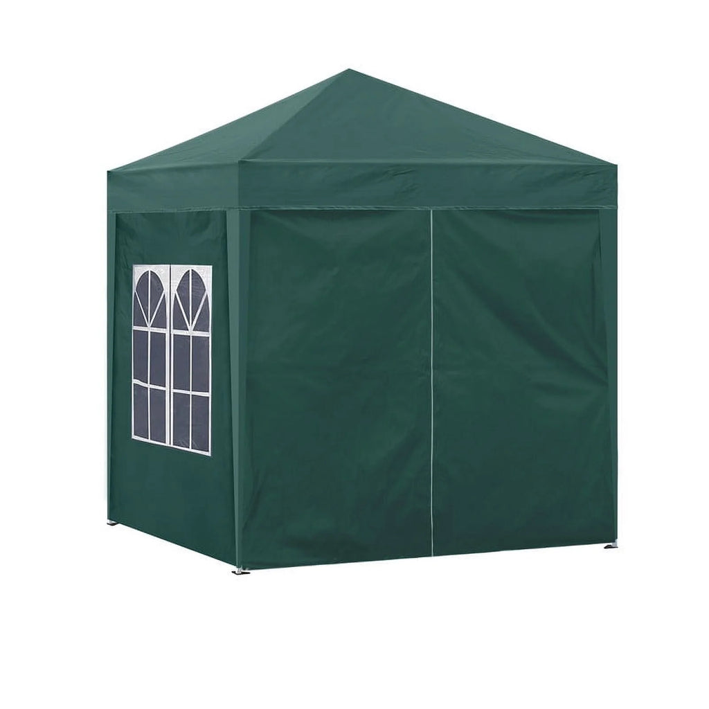 Clipop Portable 10x10ft Pop Up Gazebo, Instant Canopy Waterproof Anti-UV Shelter with 4 Side Panels & Carry Bag,Blue