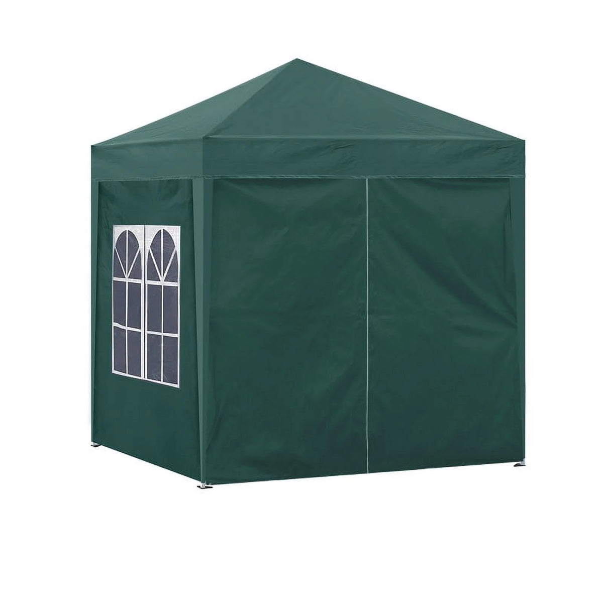 Clipop Portable 10x10ft Pop Up Gazebo, Instant Canopy Waterproof Anti-UV Shelter with 4 Side Panels & Carry Bag,Blue