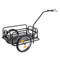 Ktaxon Two Wheel Bicycle Cargo Trailer, Black