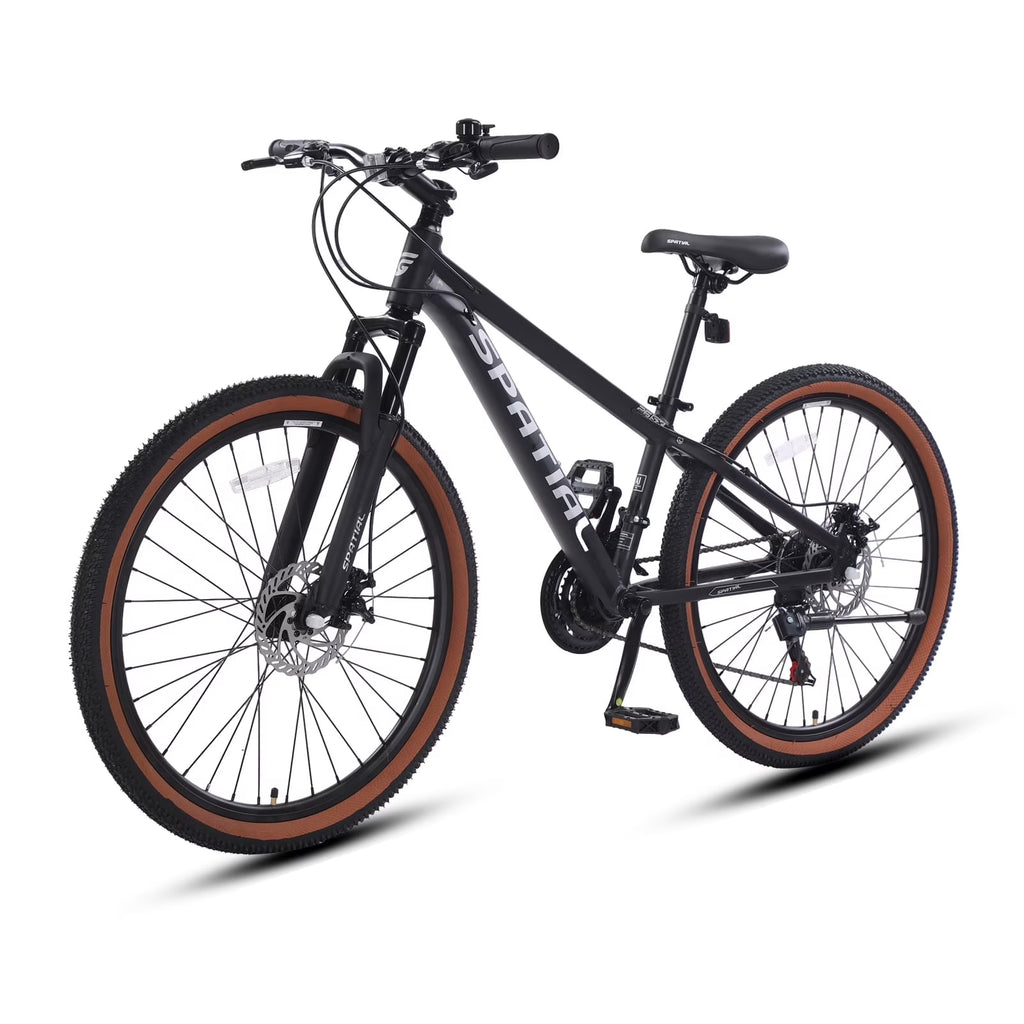 SPATIAL 24/26/27.5/29 inch Mountain Bike,8/21 Speed Lightweight Aluminum Magensium Frame Mountain Bicycle,Fits Men Women Teenagers Adult Disc Brake MTB Bicycle