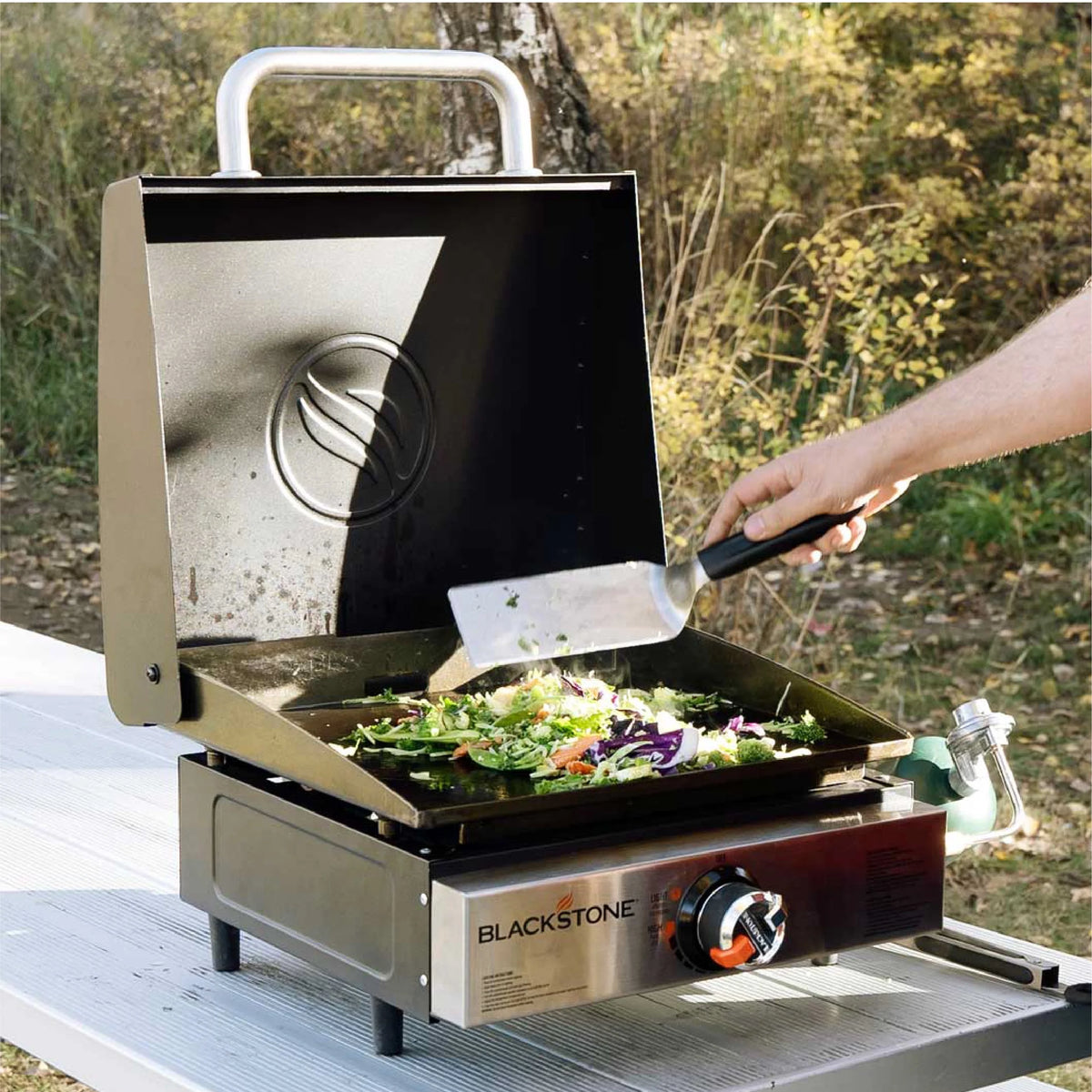 Blackstone 17 Original Tabletop Griddle with Stainless Steel Front Panel