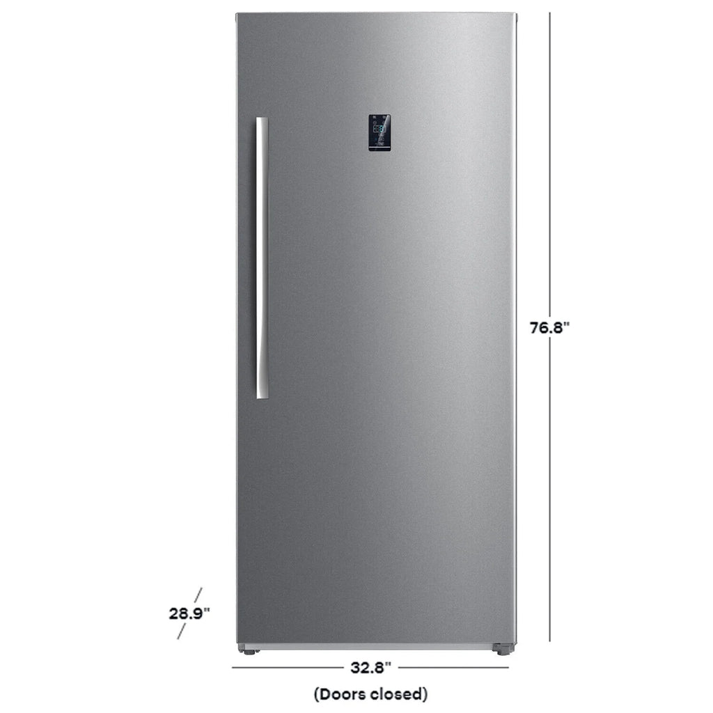 Smad 21 Cu.ft. Upright Convertible Freezer/Refrigerator, Quick Freeze for Garage, Kitchen, Home