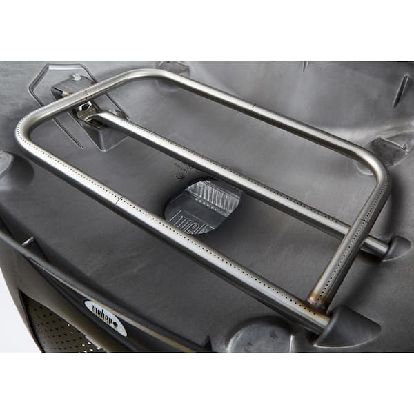 Q 3200 2-Burner Propane Gas Grill in Titanium with Built-In Thermomter