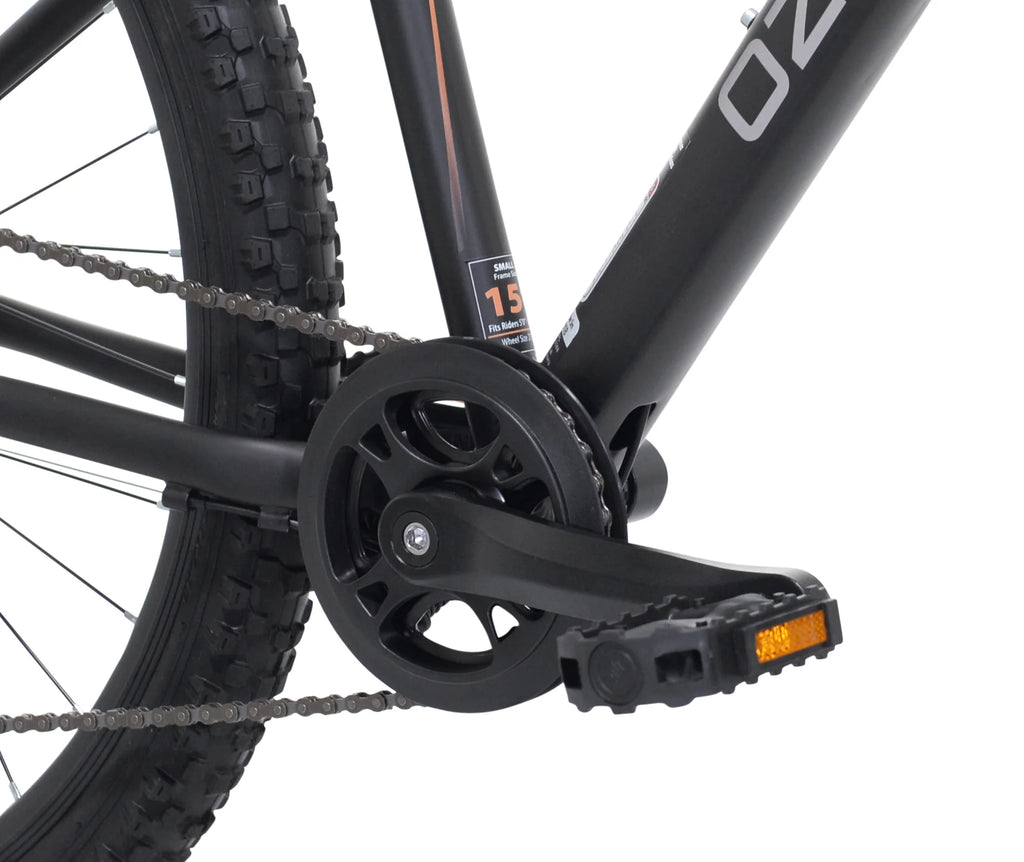 Ozark Trail 27.5" Vibe Mountain Bicycle, Small Frame, Fits Riders 5'0" - 5'6", Black, Adult, Unisex