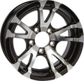 Aluminum Trailer Wheel 15X6 15 Inch Rim Black and Machined 5 Lug Avalanche