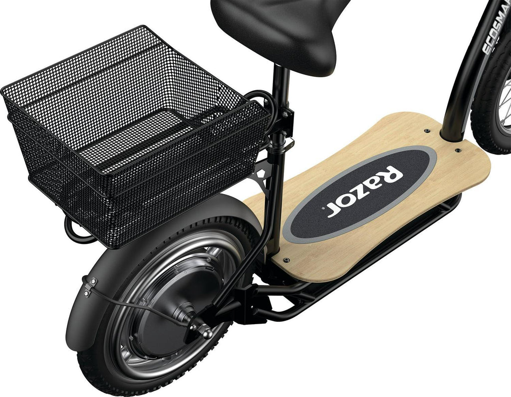 Razor EcoSmart Metro HD Seated Electric Scooter – Black. up to 15.5 mph. for Teen and Adult