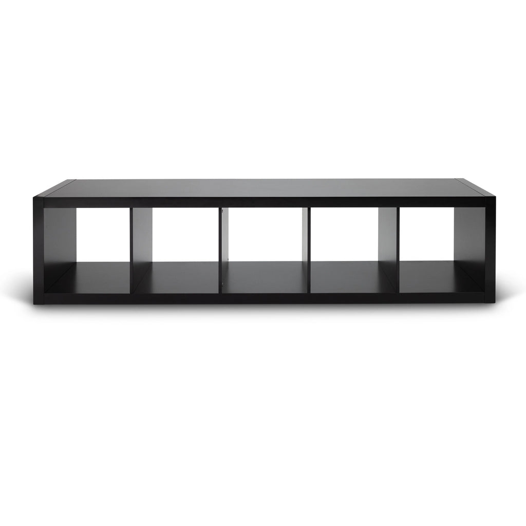 Better Homes & Gardens 5-Cube Vertical Storage Organizer, Solid Black