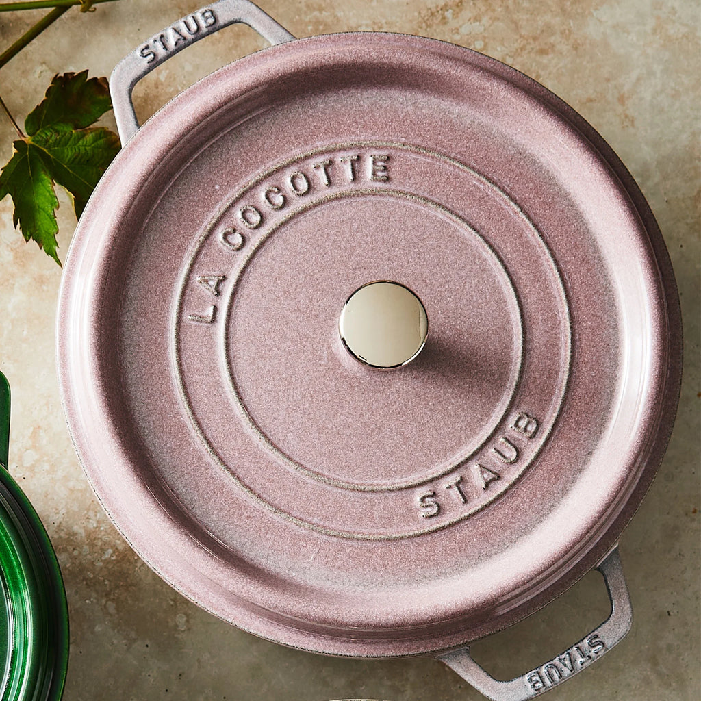 Staub Cast Iron 4-qt Round Cocotte - Matte Black