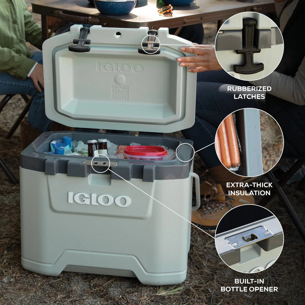 25 QT Overland Ice Chest Cooler, Green
