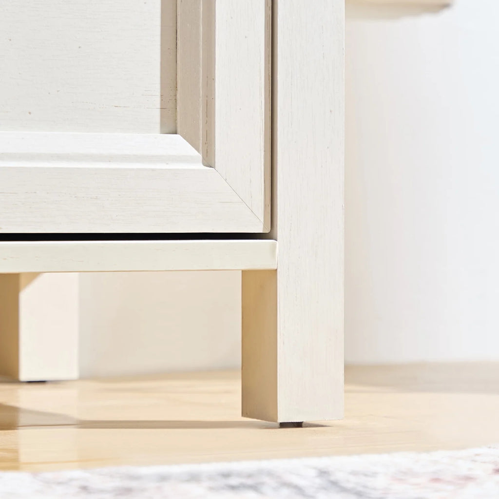 HIUU Farmhouse 8 Drawers Dresser,54 Inch Wide Rustic Wood Dressers & Chest of Drawers for Living Room, Bedroom, Hallway, Closet, Office, Antique White