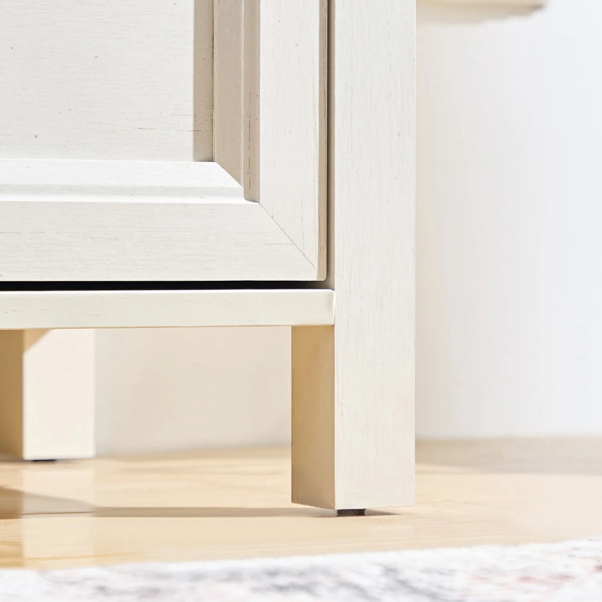 HIUU Farmhouse 8 Drawers Dresser,54 Inch Wide Rustic Wood Dressers & Chest of Drawers for Living Room, Bedroom, Hallway, Closet, Office, Antique White