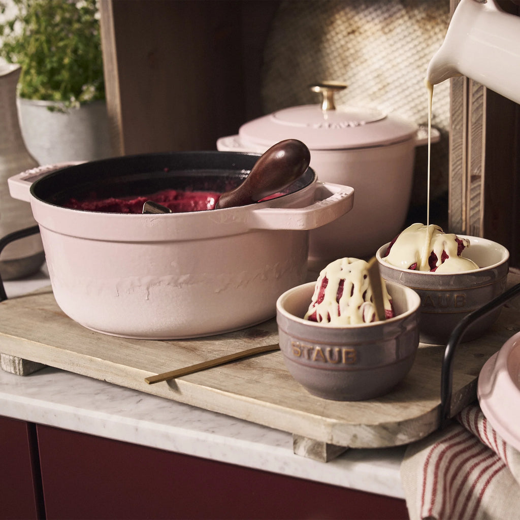 Staub Cast Iron 4-qt Round Cocotte - Matte Black
