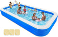 Large Inflatable Pool, Oversized Family Swimming Pool for Kids and Adults, Perfect for Backyard and Summer Parties