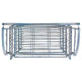 Safavieh  Amaris Victorian Wrought Iron 4-Tier Outdoor Bakers Rack. - 25 in. W x 15 in. D x 63 in. H Antique Blue