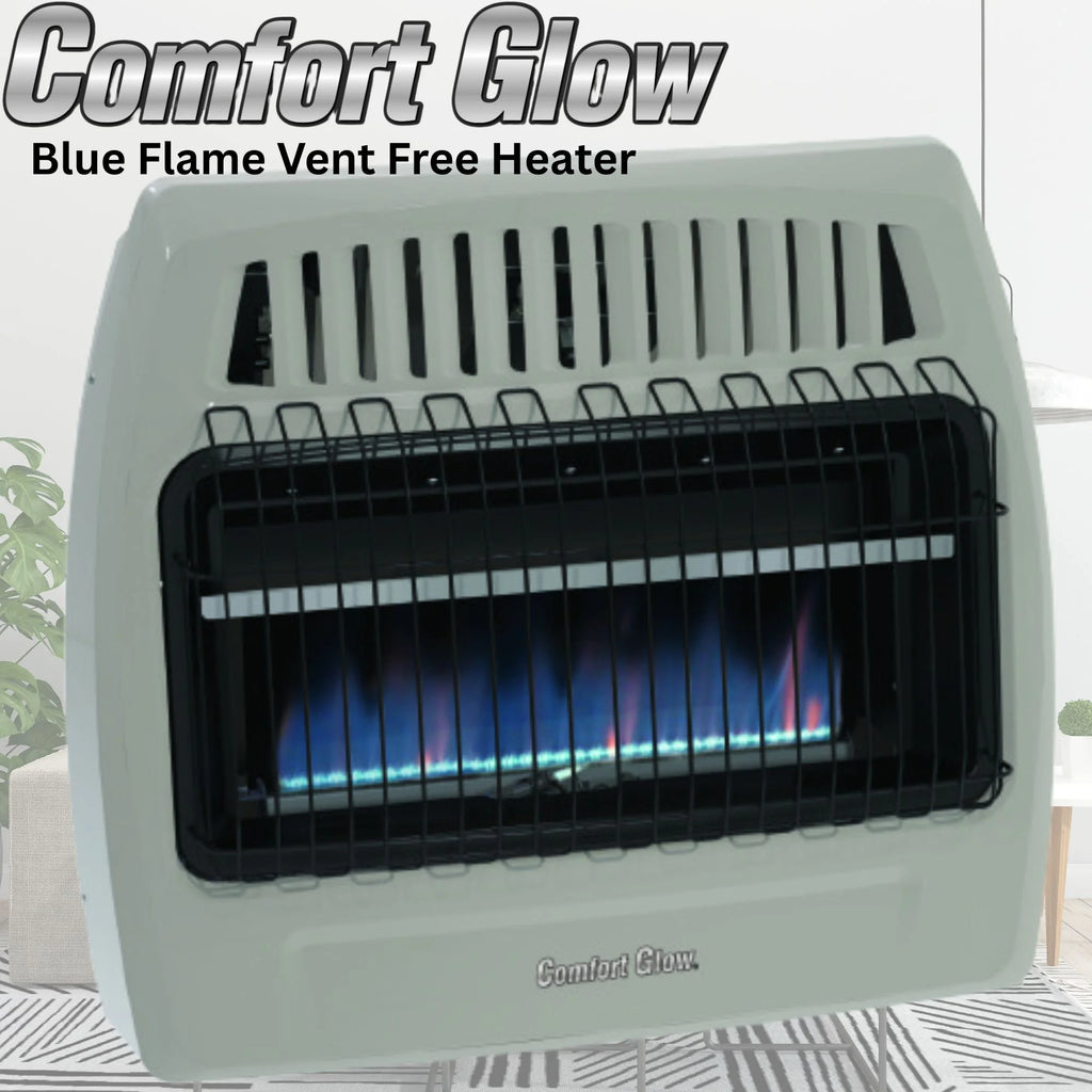 Comfort Glow Blue Flame Vent-Free 30,000 BTU Gas Wall Heater, Natural Gas/LP - CGS379