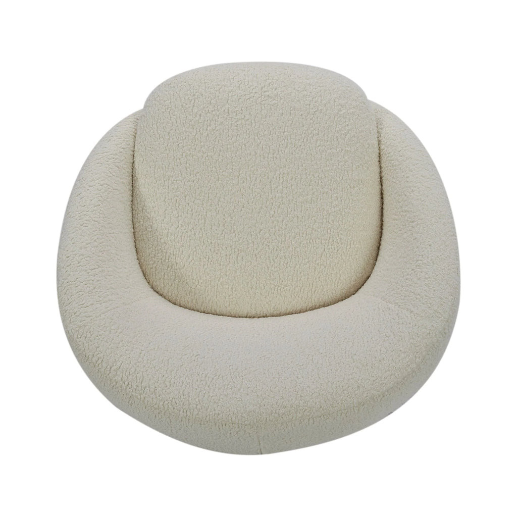 Better Homes & Gardens Mira Swivel Chair, Cream