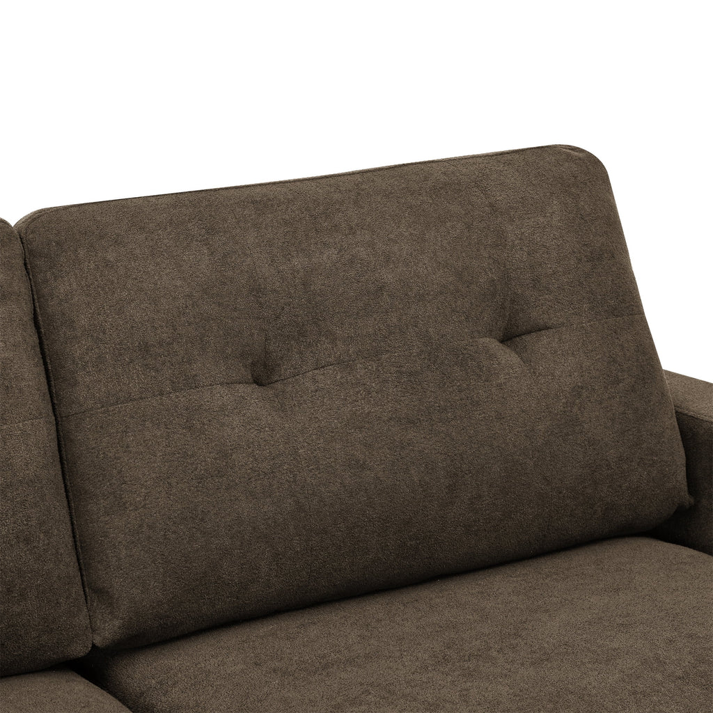 Aukfa 68" Small Sofa Couch Comfy Mid Century Modern Loveseat Sofa for Living Room Bedroom, Cream