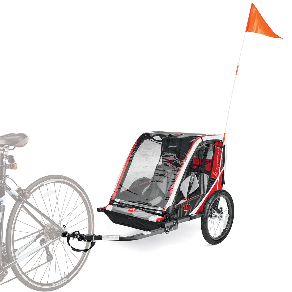 Allen Sports Remolque para Bicicleta Infantil de Dos Ruedas, Rojo
