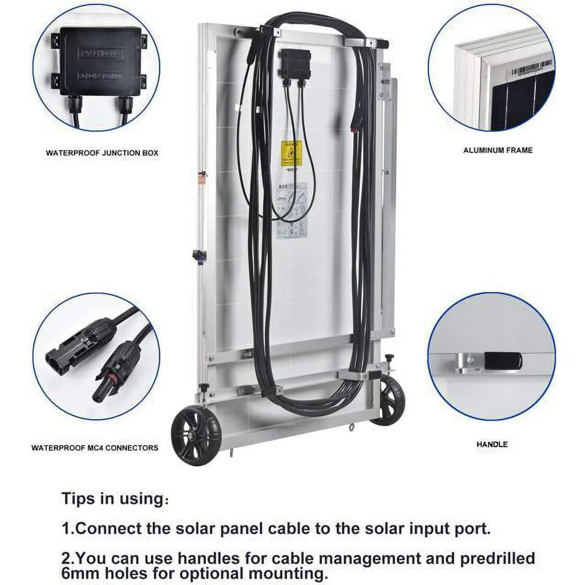 Nature's Generator Elite - Gold System:3600W Solar & Wind Powered Pure Sine Wave Off-Grid Nature's Generator Elite+2pcs 100W Solar Panel HKNGAUEL