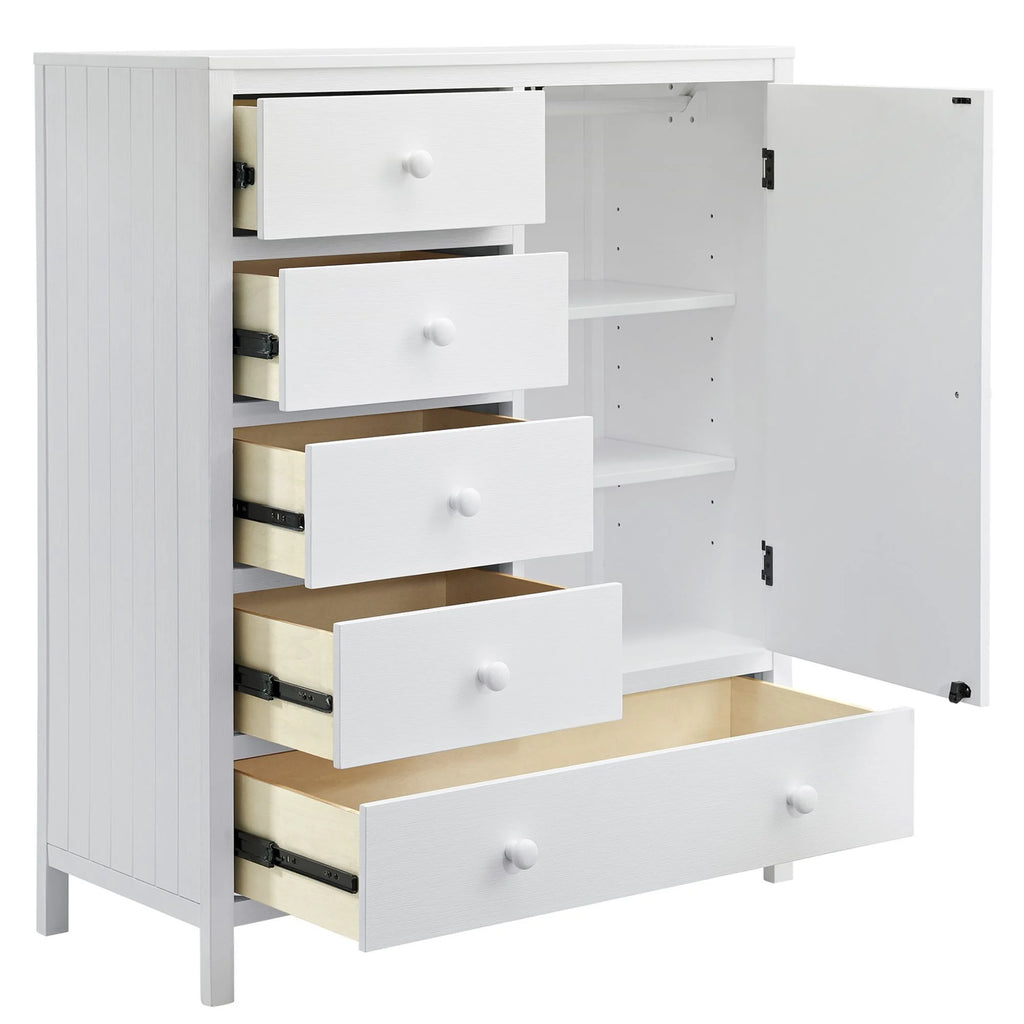 Oxford Baby Universal 6-Drawer Dresser, Snow White