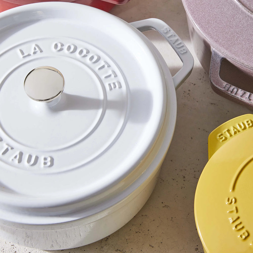 Staub Cast Iron 4-qt Round Cocotte - Matte Black