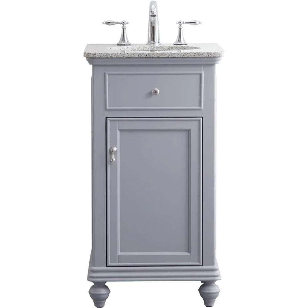 19 inch single bathroom vanity in vintage mint