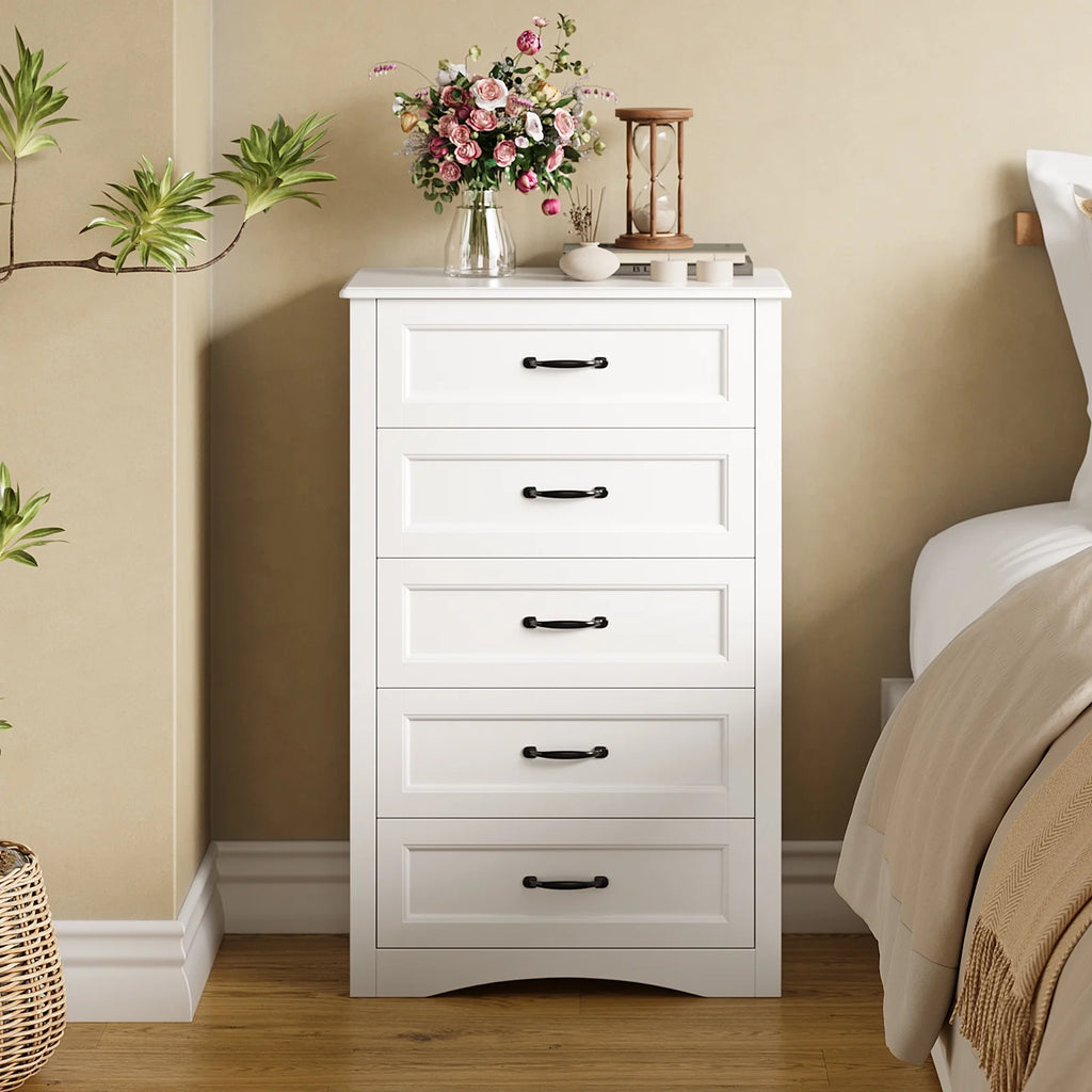 Dresser for Bedroom, Lofka 6-Drawer Wood Dresser with Anti-Tip Safety for Closet| Living Room
