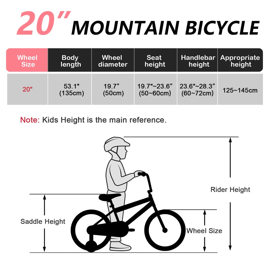 SPPTTY 20-24 inch Bike,6-Speed Mountain Bike for Men Women Boys Girls,Comfort Saddle,Blue