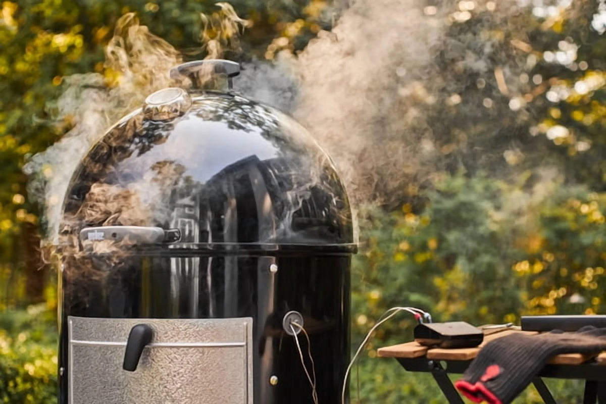 Weber Smokey Mountain Cooker Charcoal Smoker with 14-Inch