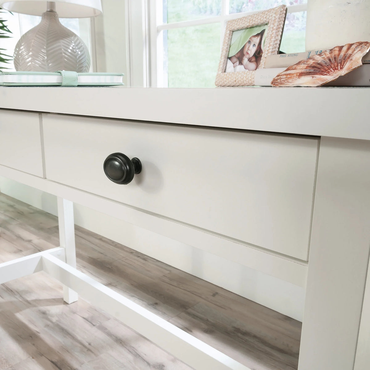 Sauder County Line Writing Desk, Soft White Finish