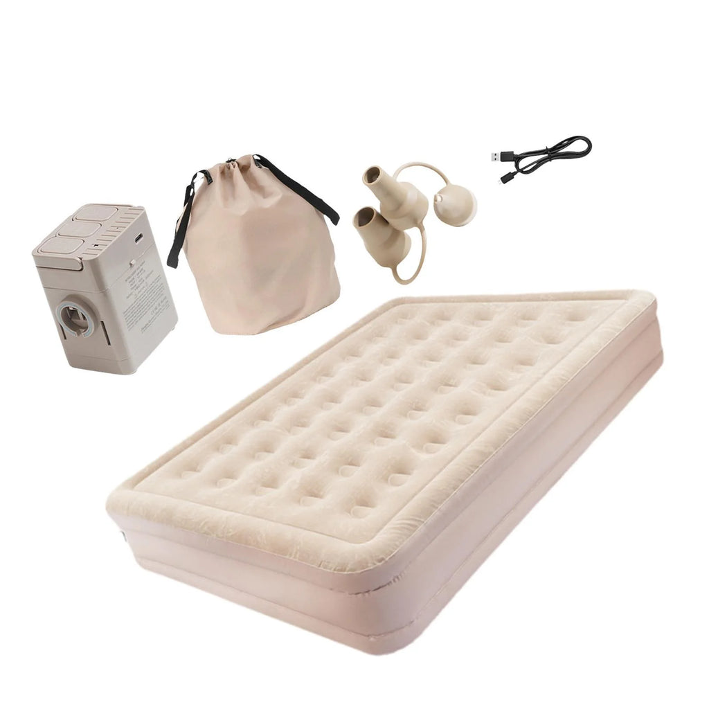 Pitycbo Air Mattress Airbed Camping Mat Lightweight with Air Pump with Carry Bag Camping