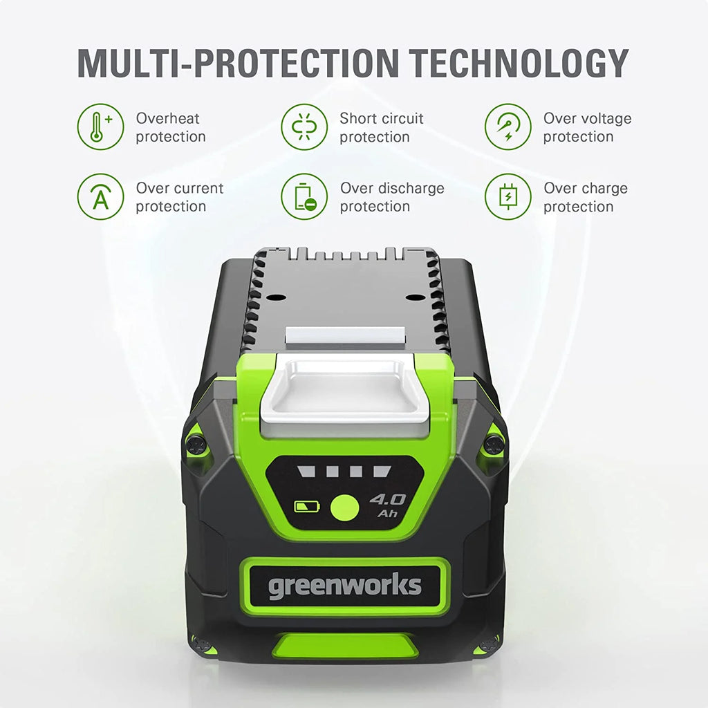 Greenworks G-MAX 40V 4.0 Ah Lithium-Ion Battery, High Performance, Fade-free Power