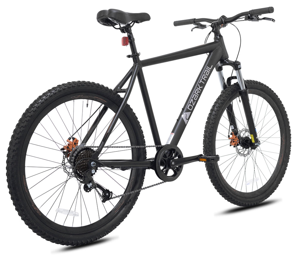 Ozark Trail 27.5" Vibe Mountain Bicycle, Small Frame, Fits Riders 5'0" - 5'6", Black, Adult, Unisex