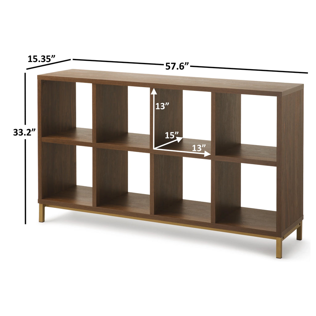 Better Homes & Gardens 8-Cube Organizer with Metal Base, Espresso