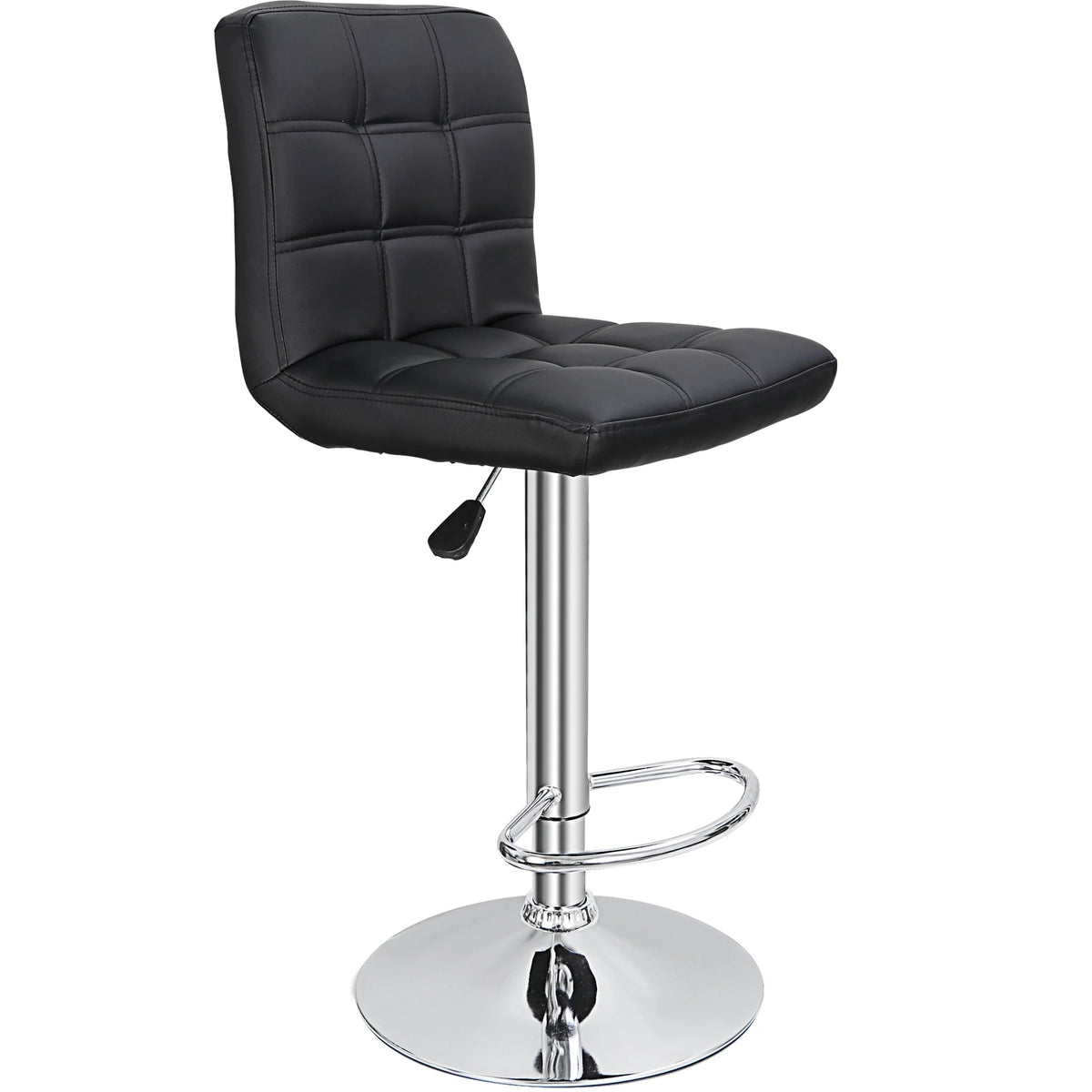 ZENY Height Adjustable Home Bar Stool Set 360-Degree Swivel, Set of 2
