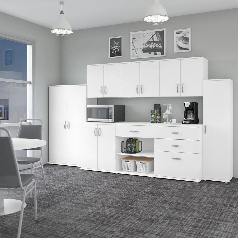 Universal Tall Narrow Storage Cabinet in Platinum Gray - Engineered Wood