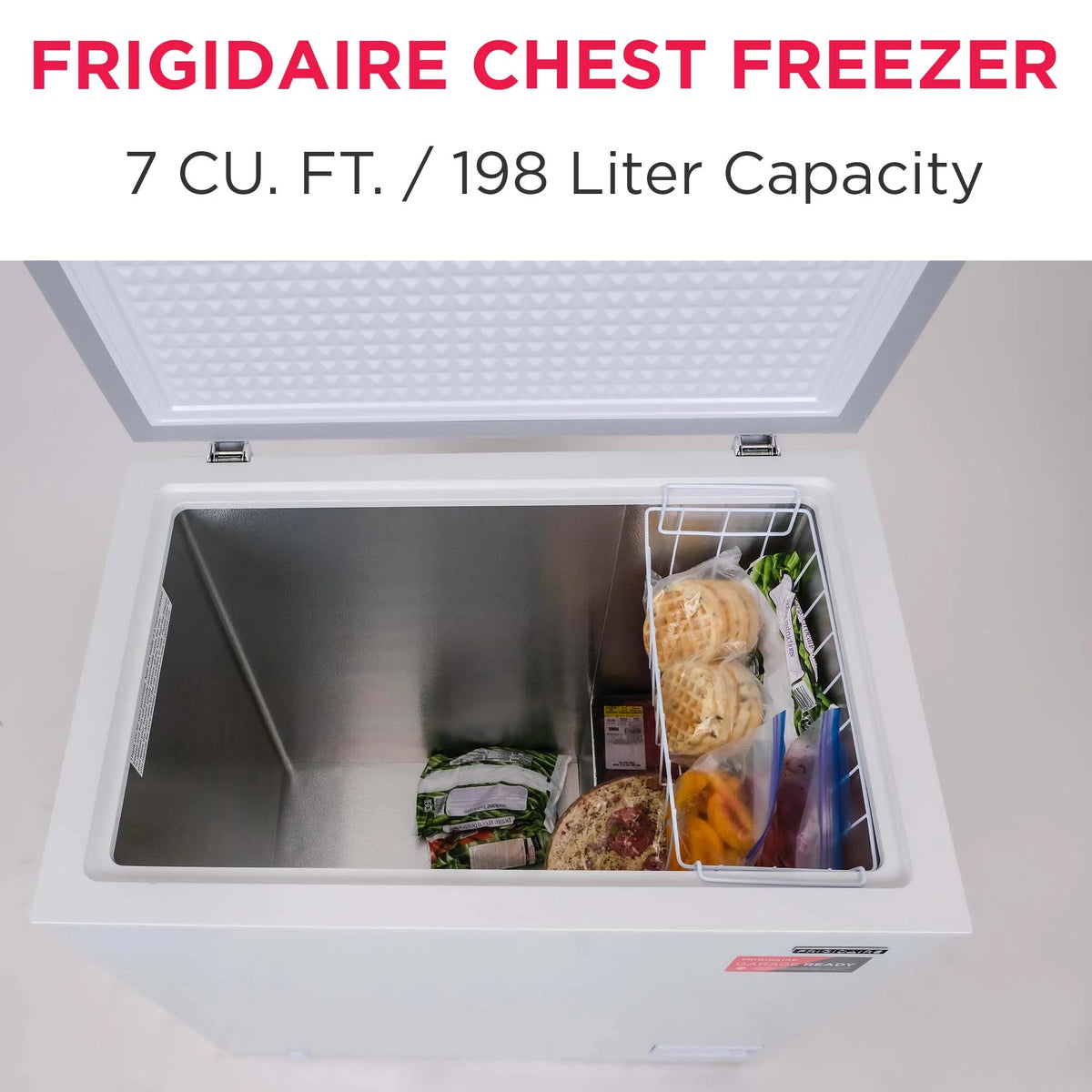 Frigidaire 7.0 Cu. ft. Chest Freezer, EFRF7003, White