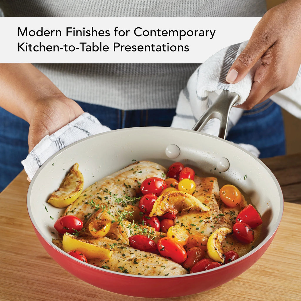KitchenAid Hard Anodized 10 Pcs Ceramic Nonstick Cookware Pots and Pans Set, Oven Safe to 500F, Pistachio