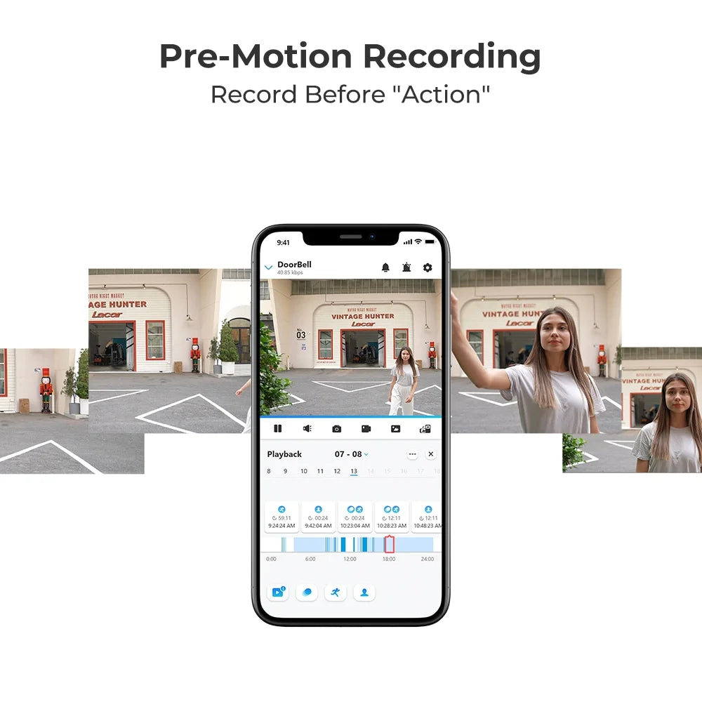 Reolink 2pcs Doorbell Camera 5G/2.4GHz WiFi Chime, 5MP Night Vision, 180 Motion Human Detection, 2 Way Talk, Local Storage Google Assistant