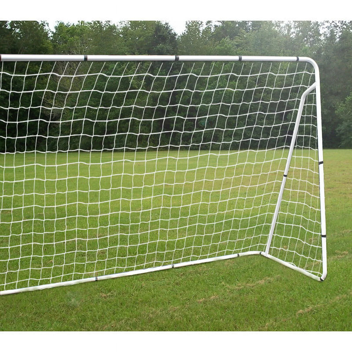 ZenStyle Football Post Soccer Goal Target Net 12 Ft. x 6 Ft. Football Shooting Training Aid Ultimate Backyard Outdoor Kids Official Soccer Goal, Steel Frame
