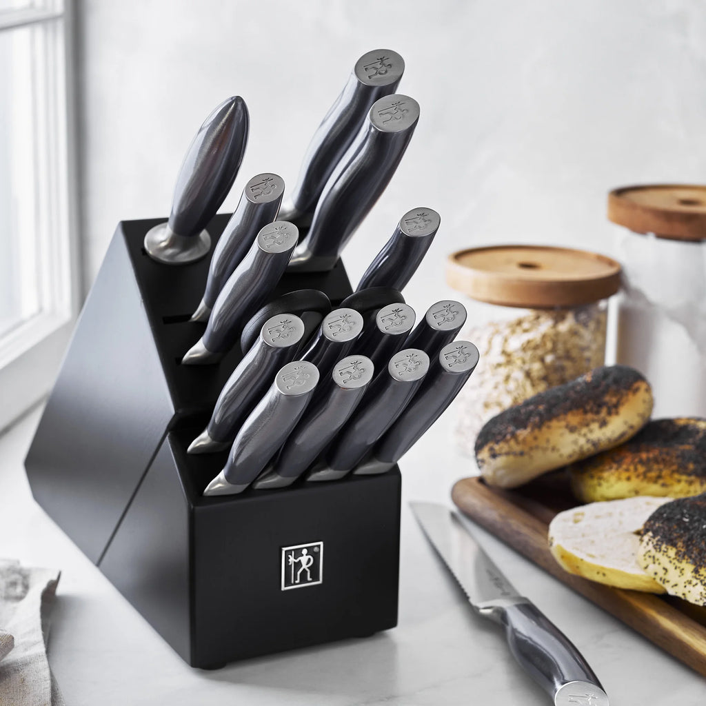 J.A. Henckels International Graphite 14-pc Self-Sharpening Knife Block Set