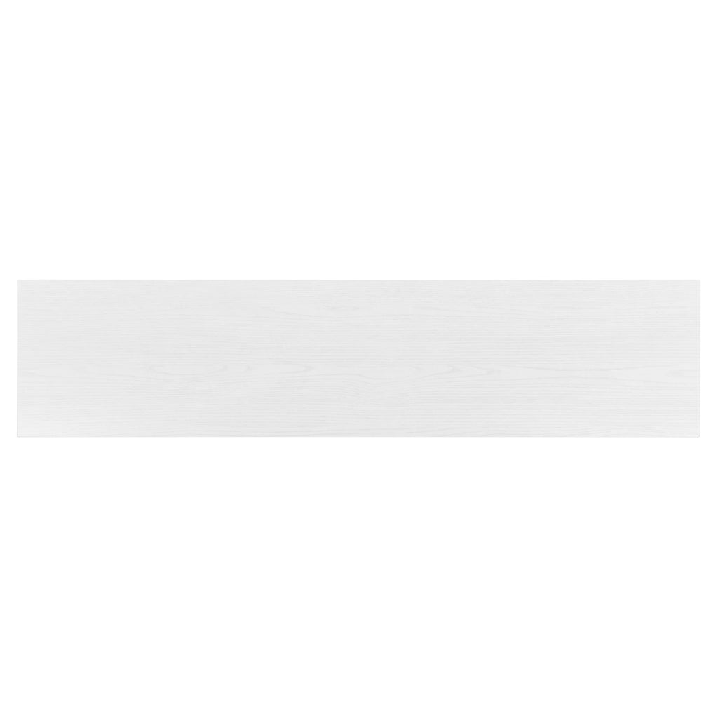 Evelyn&Zoe Hanson Rectangular TV Stand for TV's up to 75", Black Grain