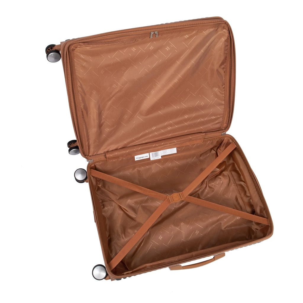it luggage Replicating 21" Hardside Expandable Carry-on Spinner Luggage, Gray