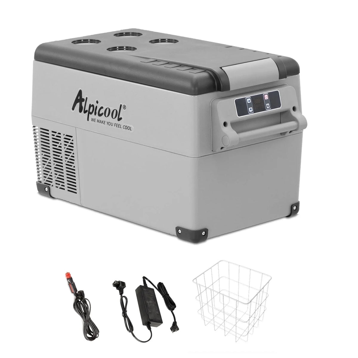 Alpicool CF55 Portable Refrigerator 12 Volt Car Freezer 58 Quart(55 Liter) Vehicle, Car, Truck, RV, Boat, Mini fridge freezer for Driving, Travel, Fishing, Outdoor -4F to 68F