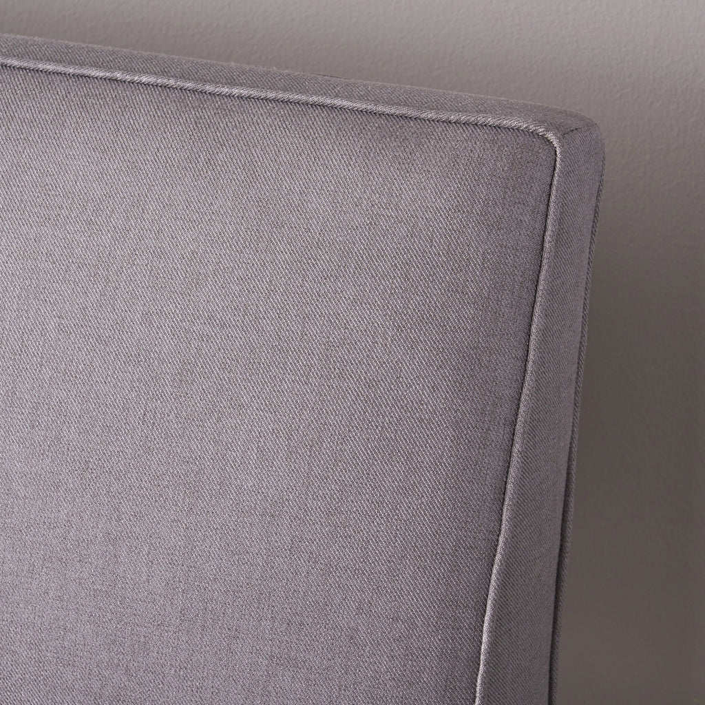 Noble House Desmond Fabric Love Seat,Light Gray
