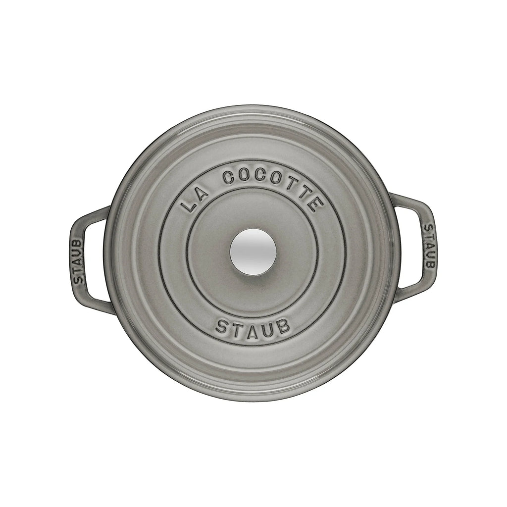 Staub Cast Iron 7-qt Round Cocotte - Grenadine