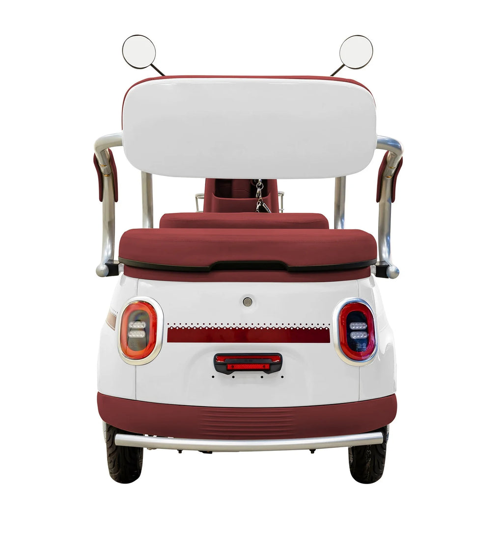 Massimo MGC E-Trike 3-Wheel Electric Cart 17 MPH, 2-Seater Adult Scooter Blue