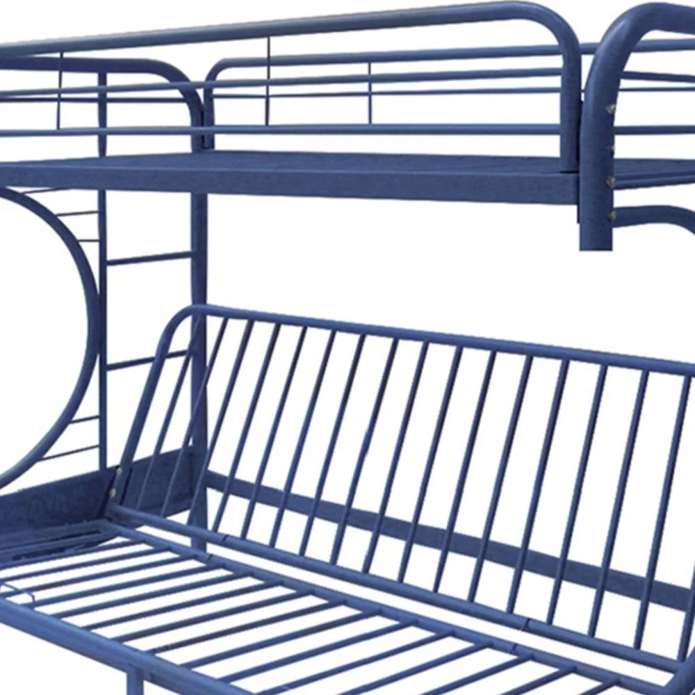 Acme Furniture Eclipse Twin over Full Futon Bunk Bed, Black